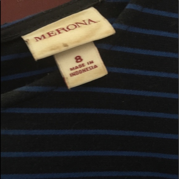 Blue/green shift dress. - Picture 4 of 6